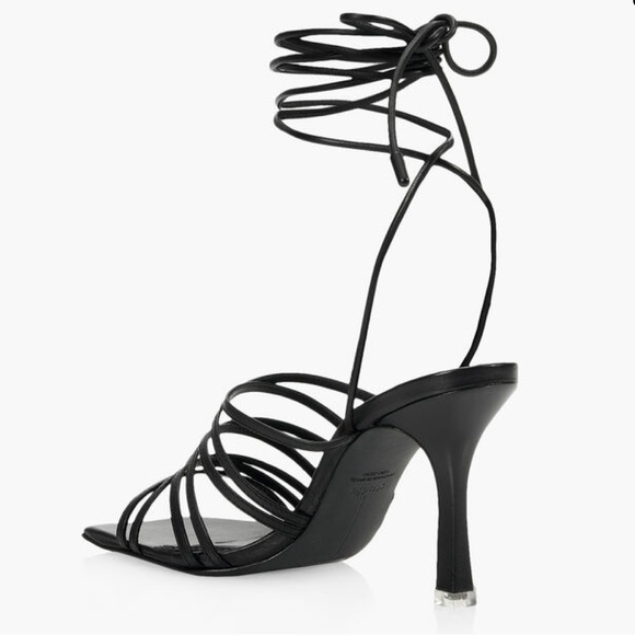 Black leather heels - Picture 3 of 8